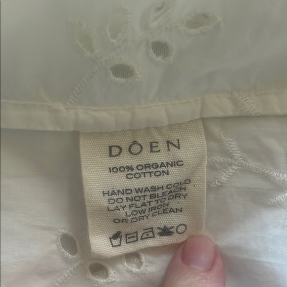 Dôen Farah Dress in Salt 100% Organic Cotton, Midi - Medium - Picture 13 of 16